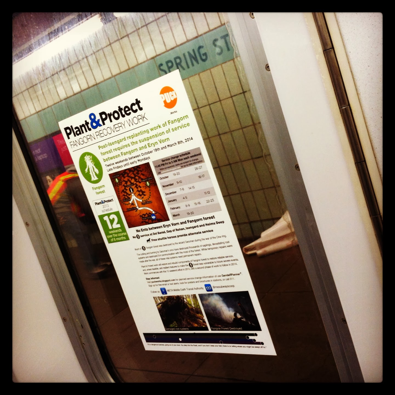 Illustration for article titled NYC Subway Shuts Down for Lord of the Rings Ent Maintenece